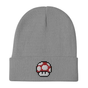 8-Bit Mushroom Beanie