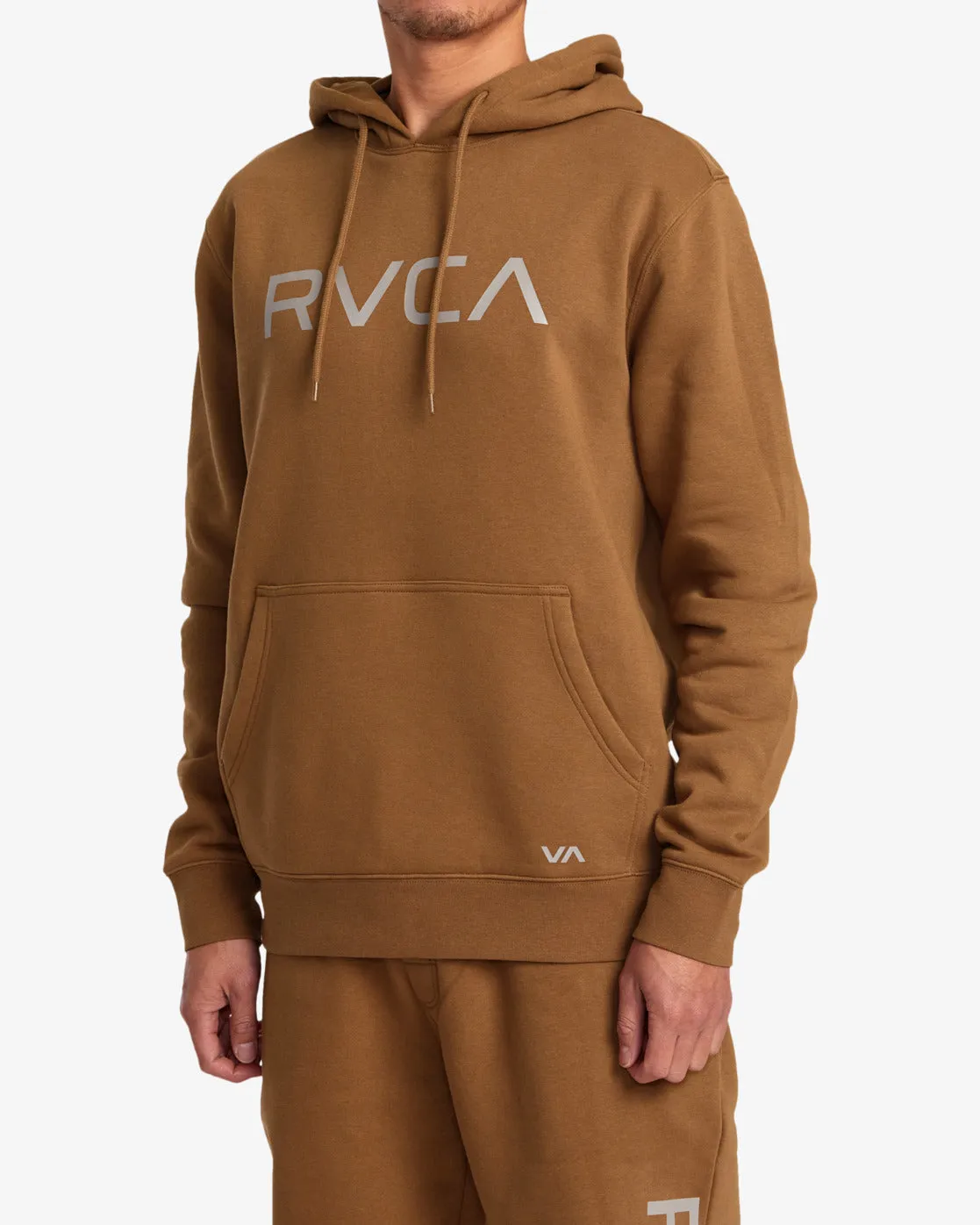 Big RVCA Pullover Hoodie - Rawhide