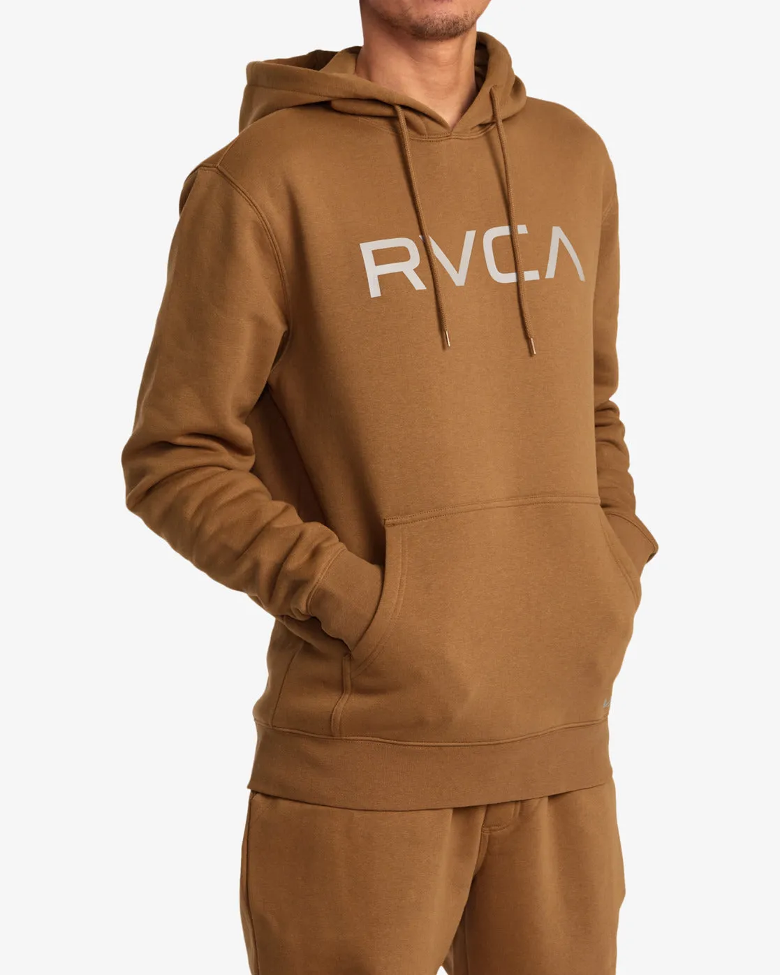 Big RVCA Pullover Hoodie - Rawhide