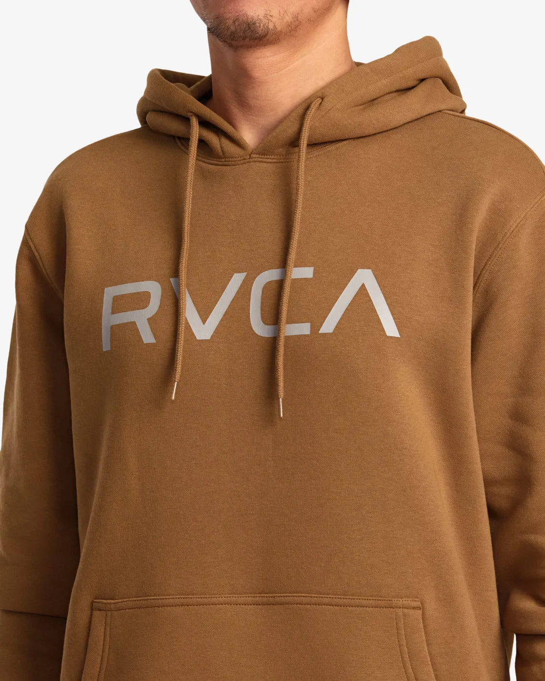 Big RVCA Pullover Hoodie - Rawhide