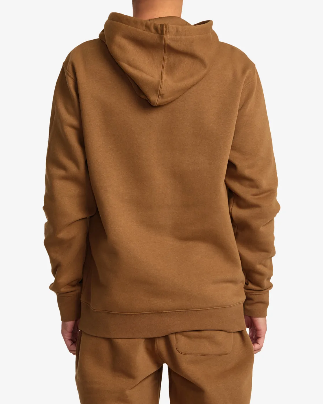 Big RVCA Pullover Hoodie - Rawhide