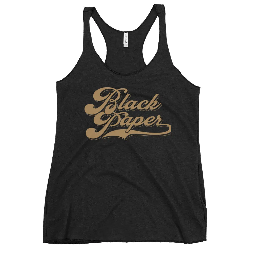 Black Paper - Women's Raceback Tank Top