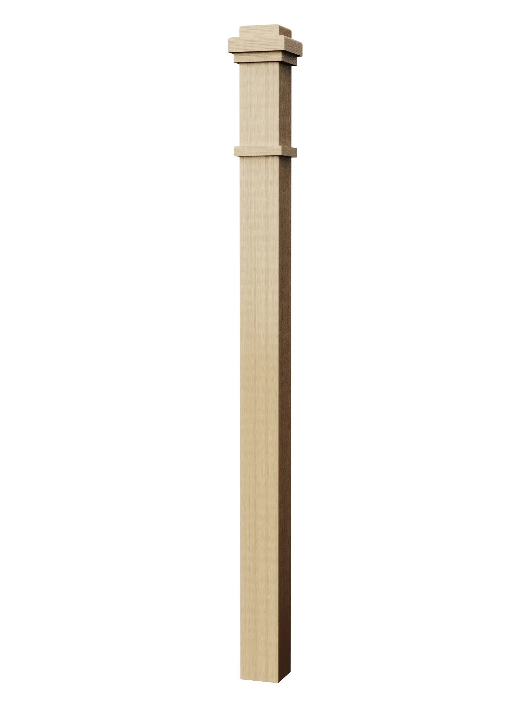 Box Newel 4075M - Mission Style (3-1/2")