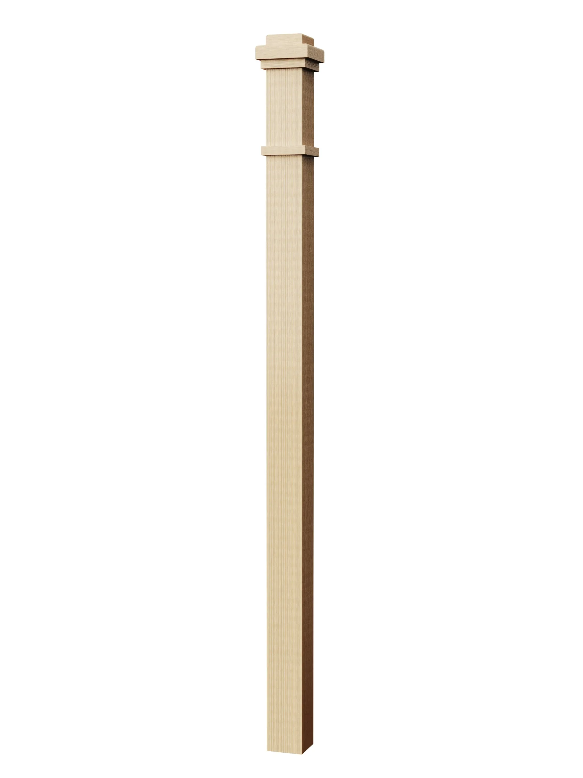 Box Newel 4075M - Mission Style (3-1/2")