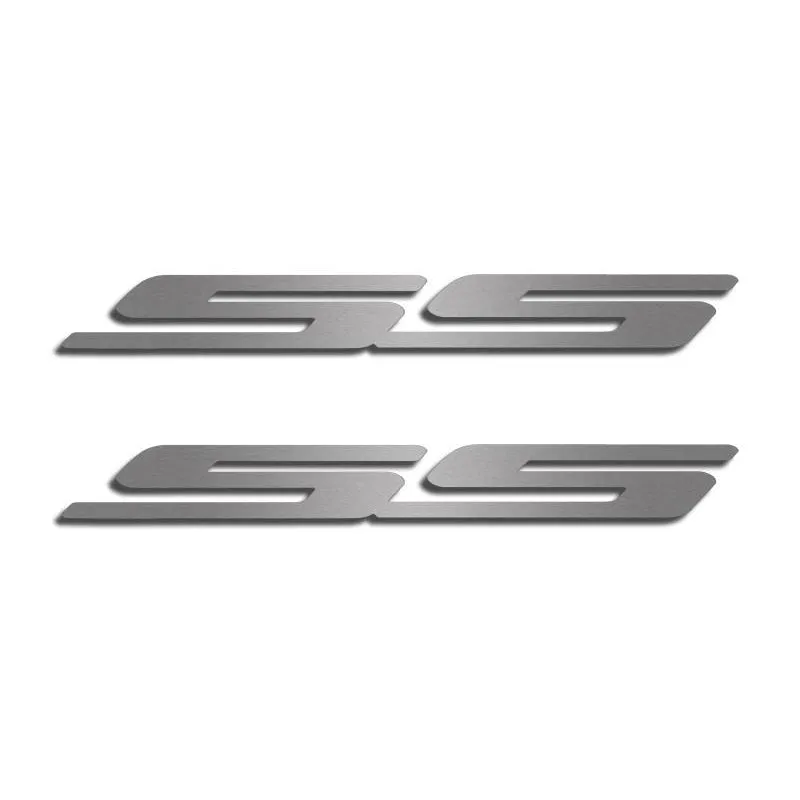 Camaro SS - Exterior SS Emblem Set 2Pc - Brushed Stainless Steel
