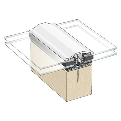 Capex Snap Down (10-25mm) Glazing Bar (3m) - White