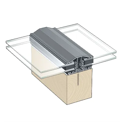Capex Snap Down (10-25mm) Glazing Bar (4m) - Anthracite Grey