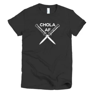 Chingona Chola switchblade Latina Short sleeve women's t-shirt