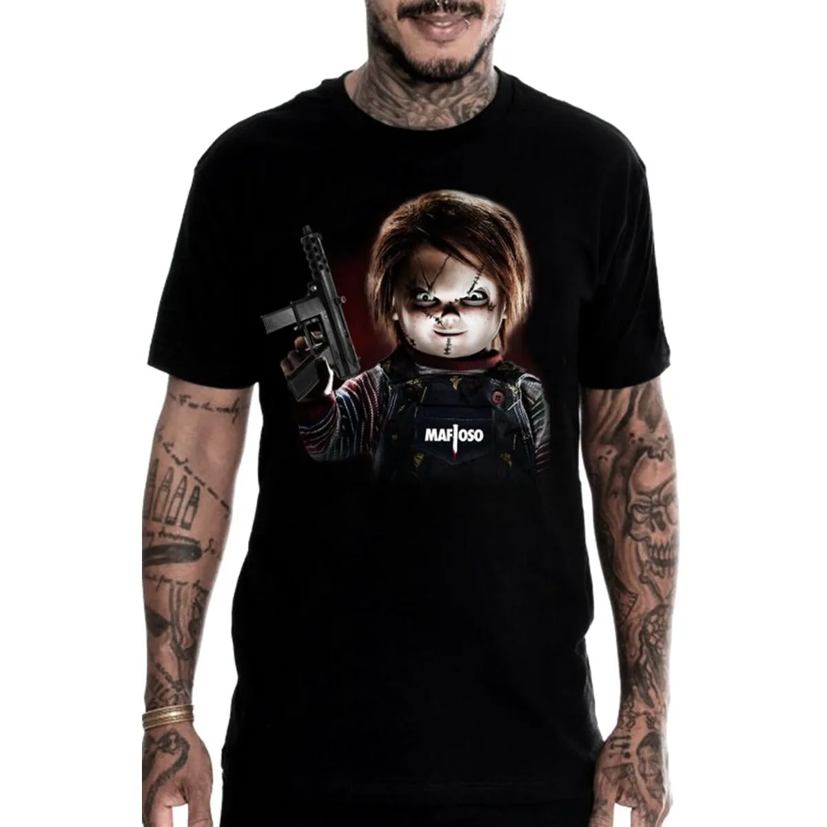 Chucky Black Mens T-Shirt