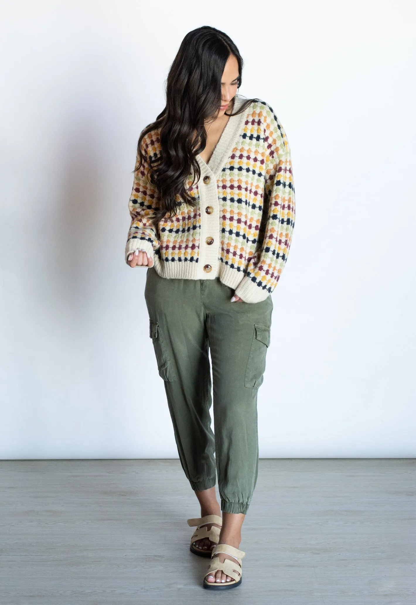 Close To Heart Multicolored Boyfriend Cardigan