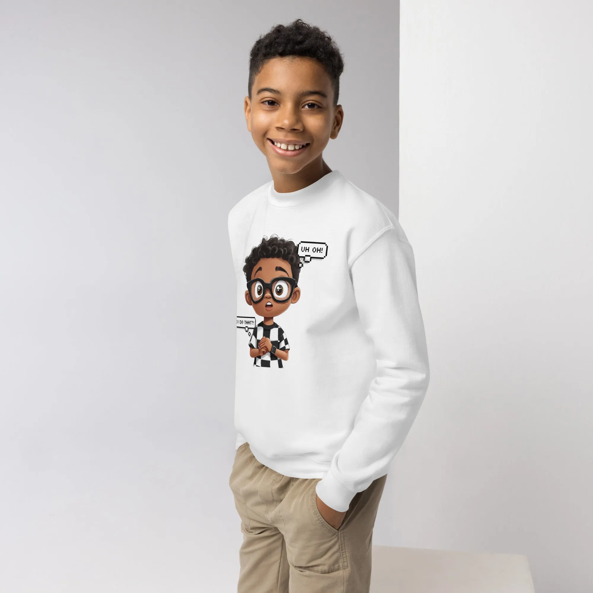 DUO MODERN "Oops Mode" Youth Unisex Sweatshirt