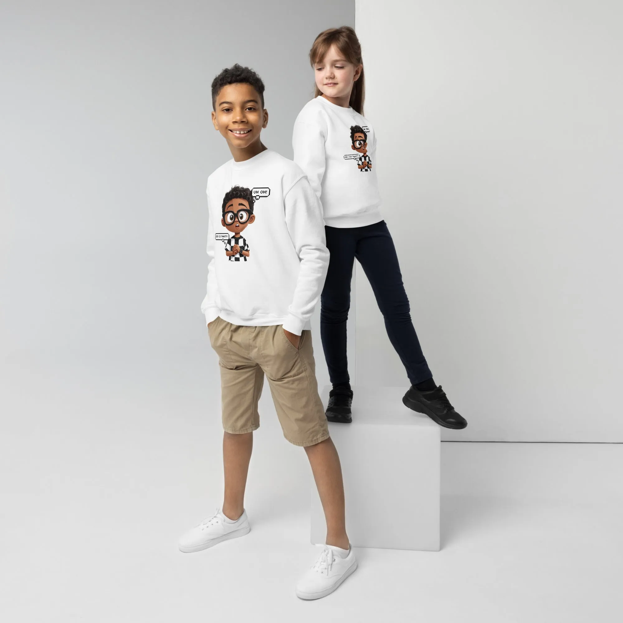 DUO MODERN "Oops Mode" Youth Unisex Sweatshirt