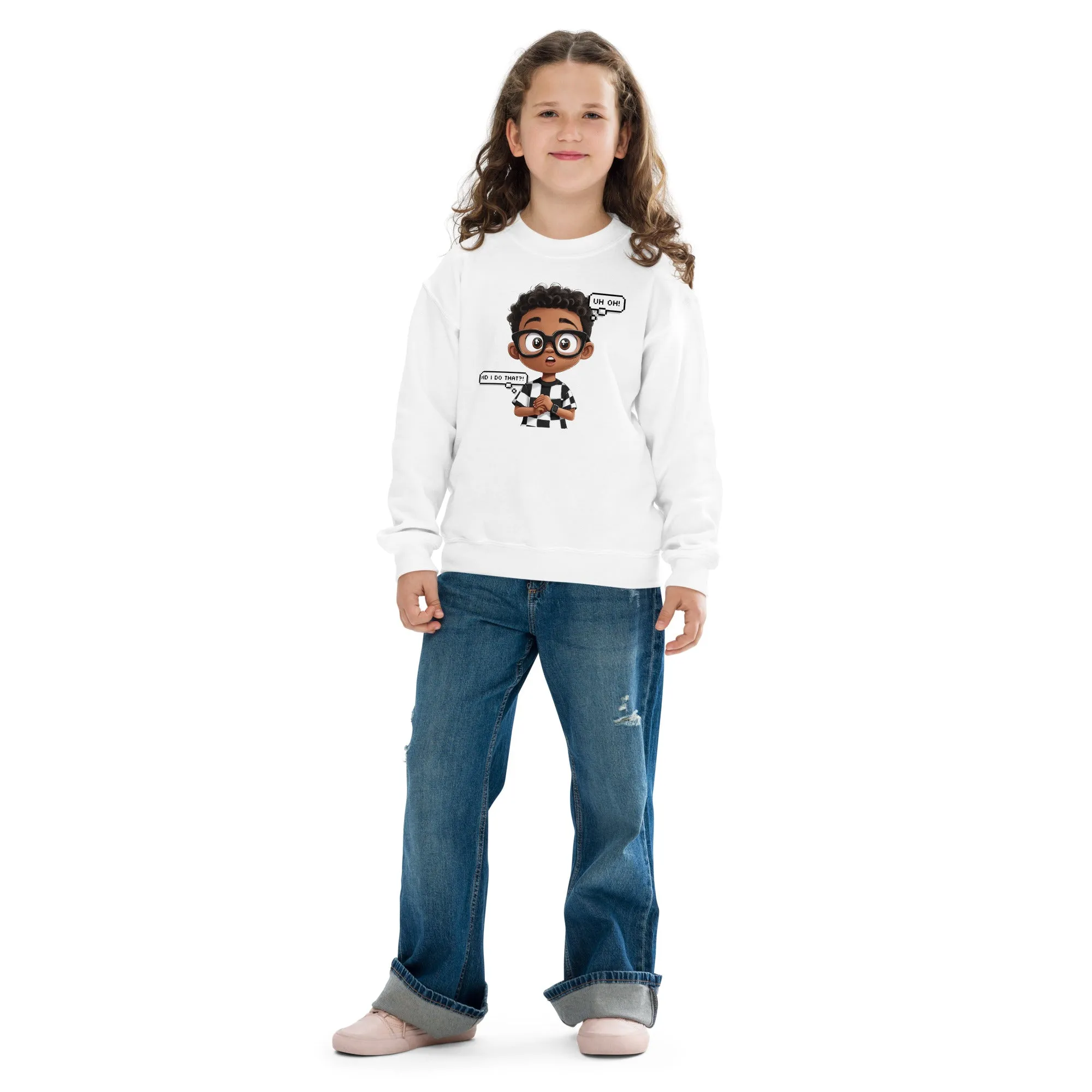 DUO MODERN "Oops Mode" Youth Unisex Sweatshirt