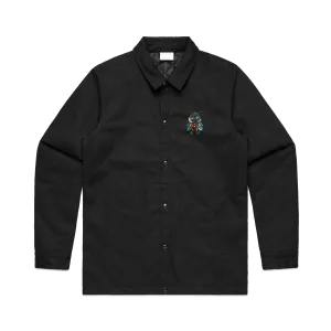 Fly Guy Embroidered Unisex Work Jacket - Black