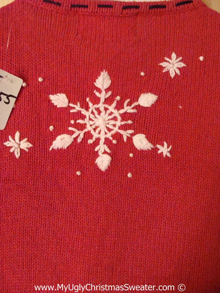 Gingerbread Themed Tacky Christmas Sweater with Bears (f1355)