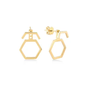 Hexagon Chic Earring
