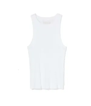 Isabel Rib Tank in White