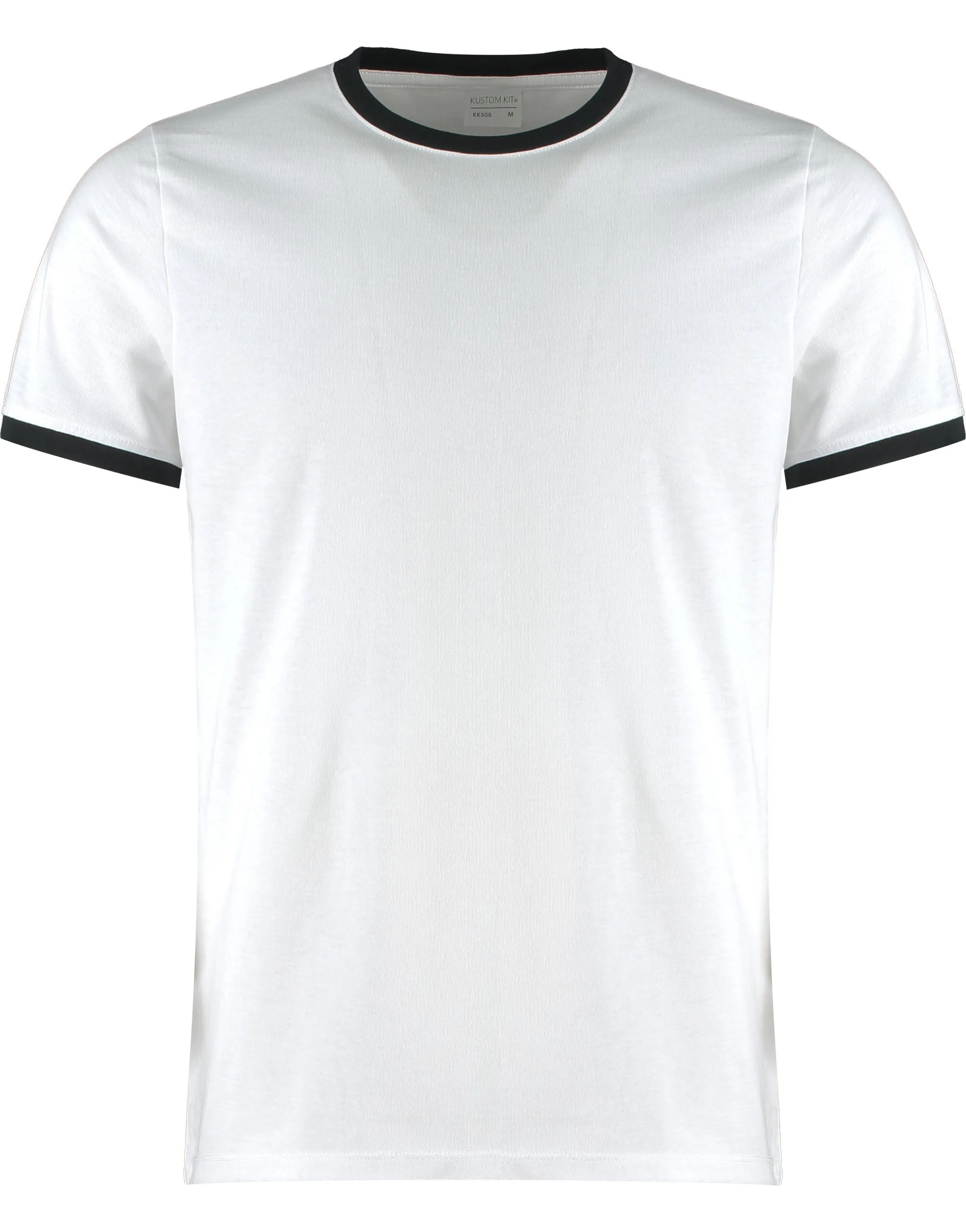 KK508 Kustom Kit Mens Fashion Fit Ringer Tee