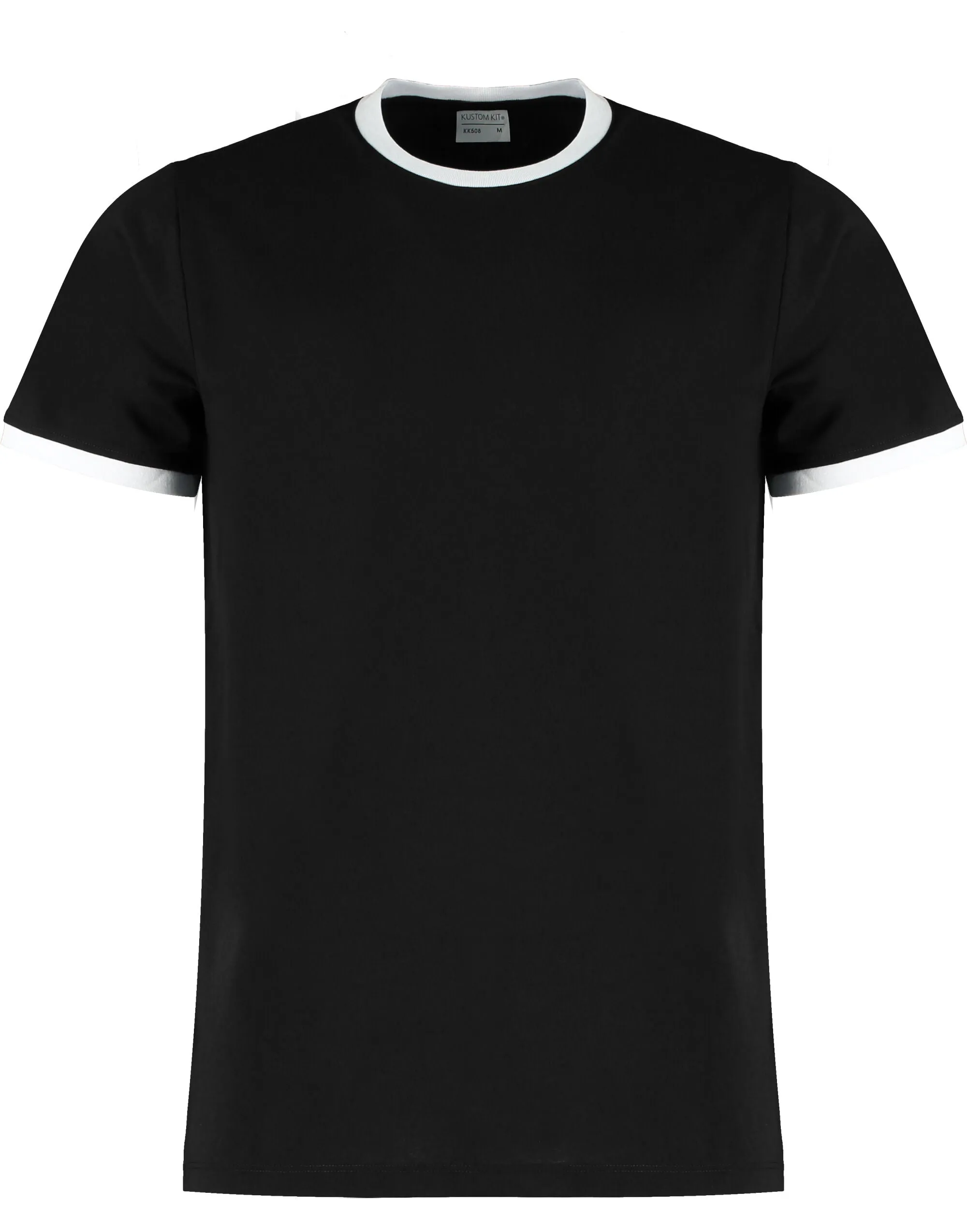 KK508 Kustom Kit Mens Fashion Fit Ringer Tee