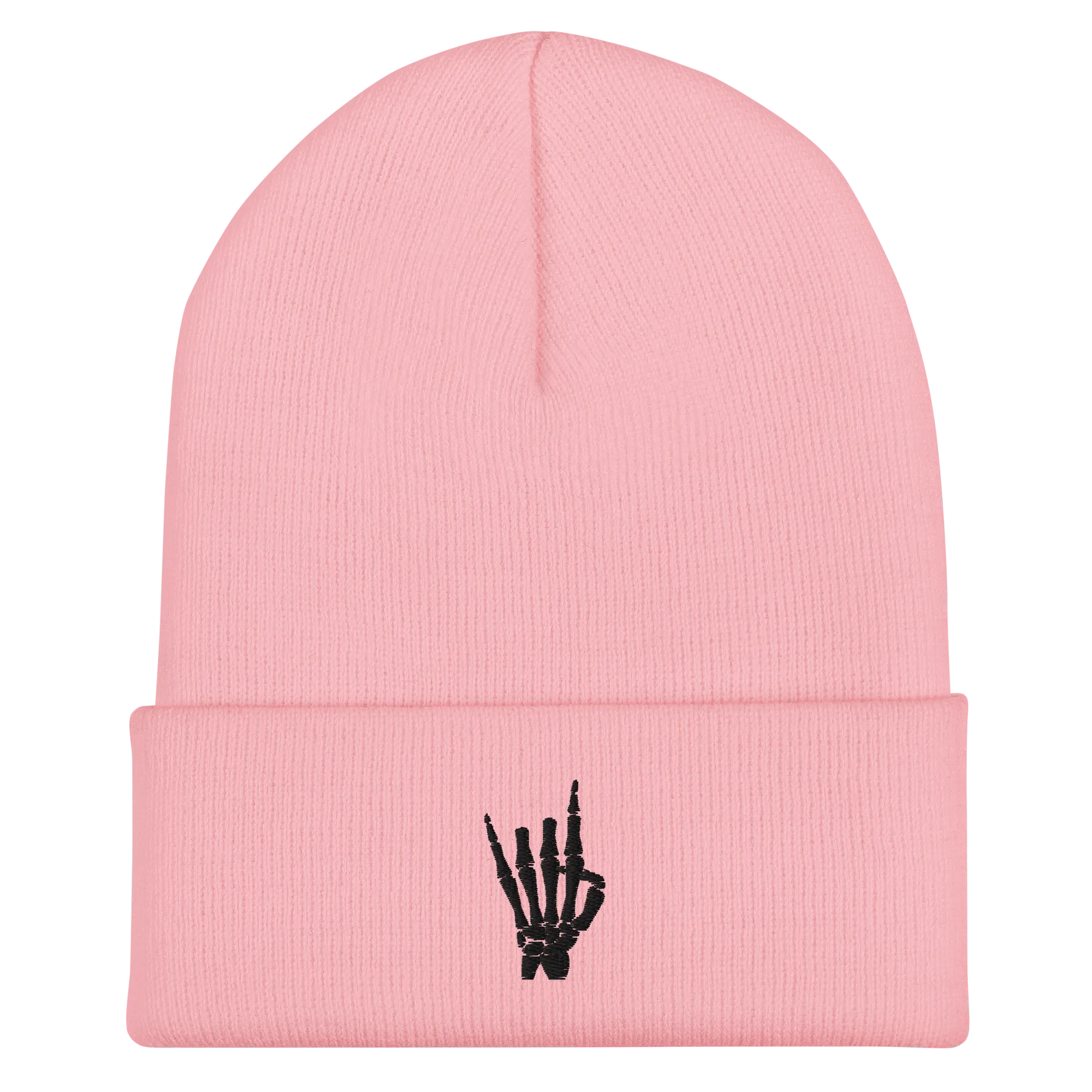 Rock On Skeleton Cuffed Beanie