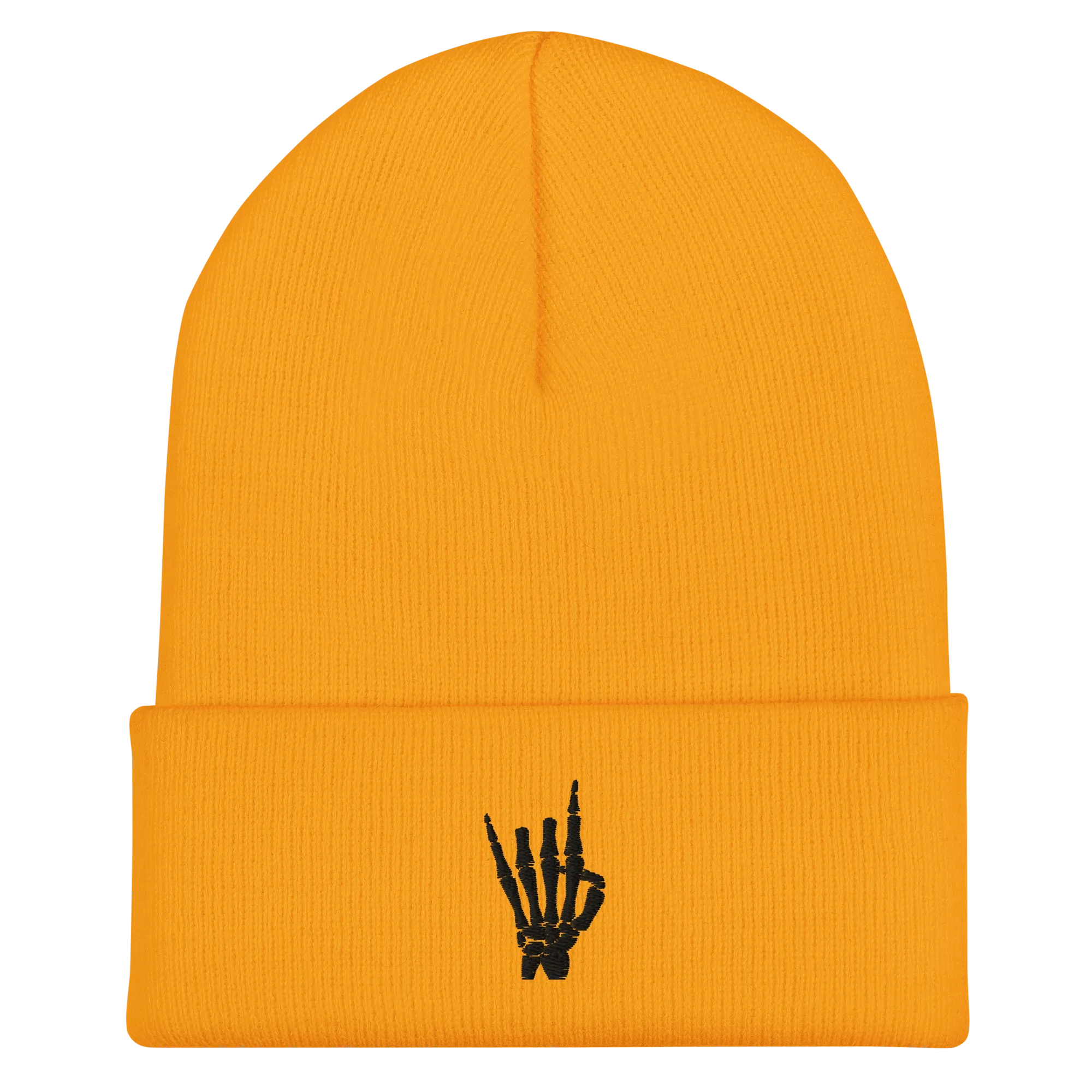 Rock On Skeleton Cuffed Beanie