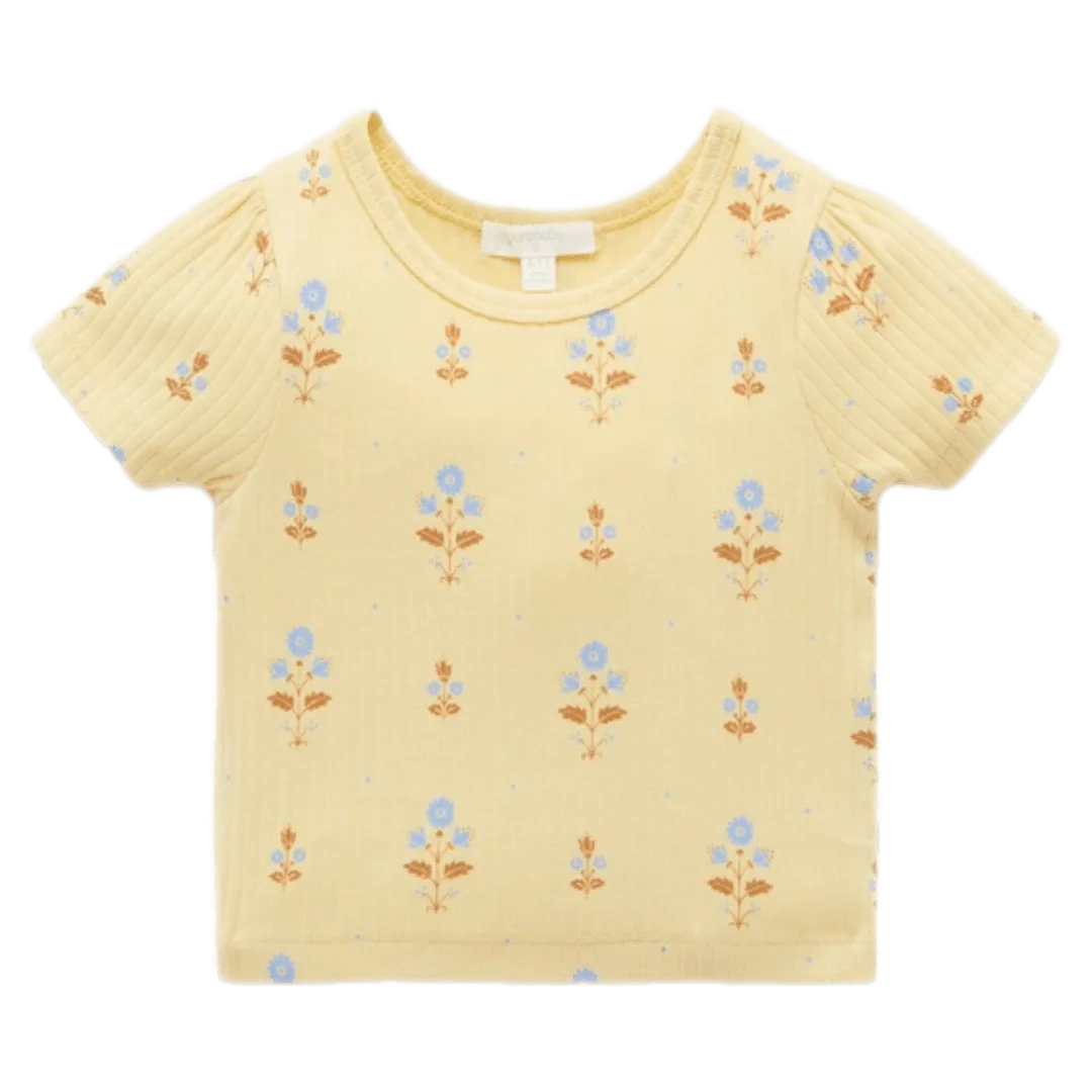 Short Sleeve Rib Tee - Block