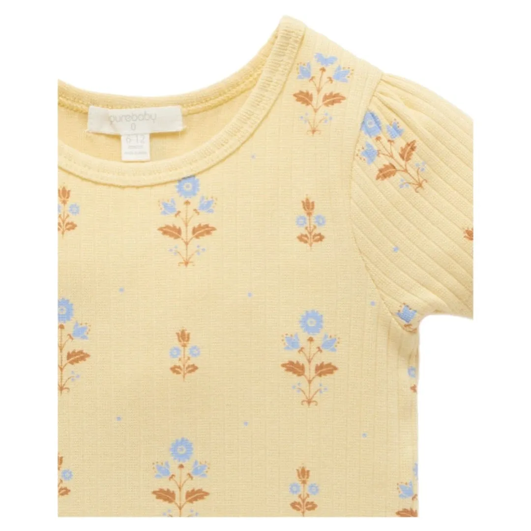 Short Sleeve Rib Tee - Block