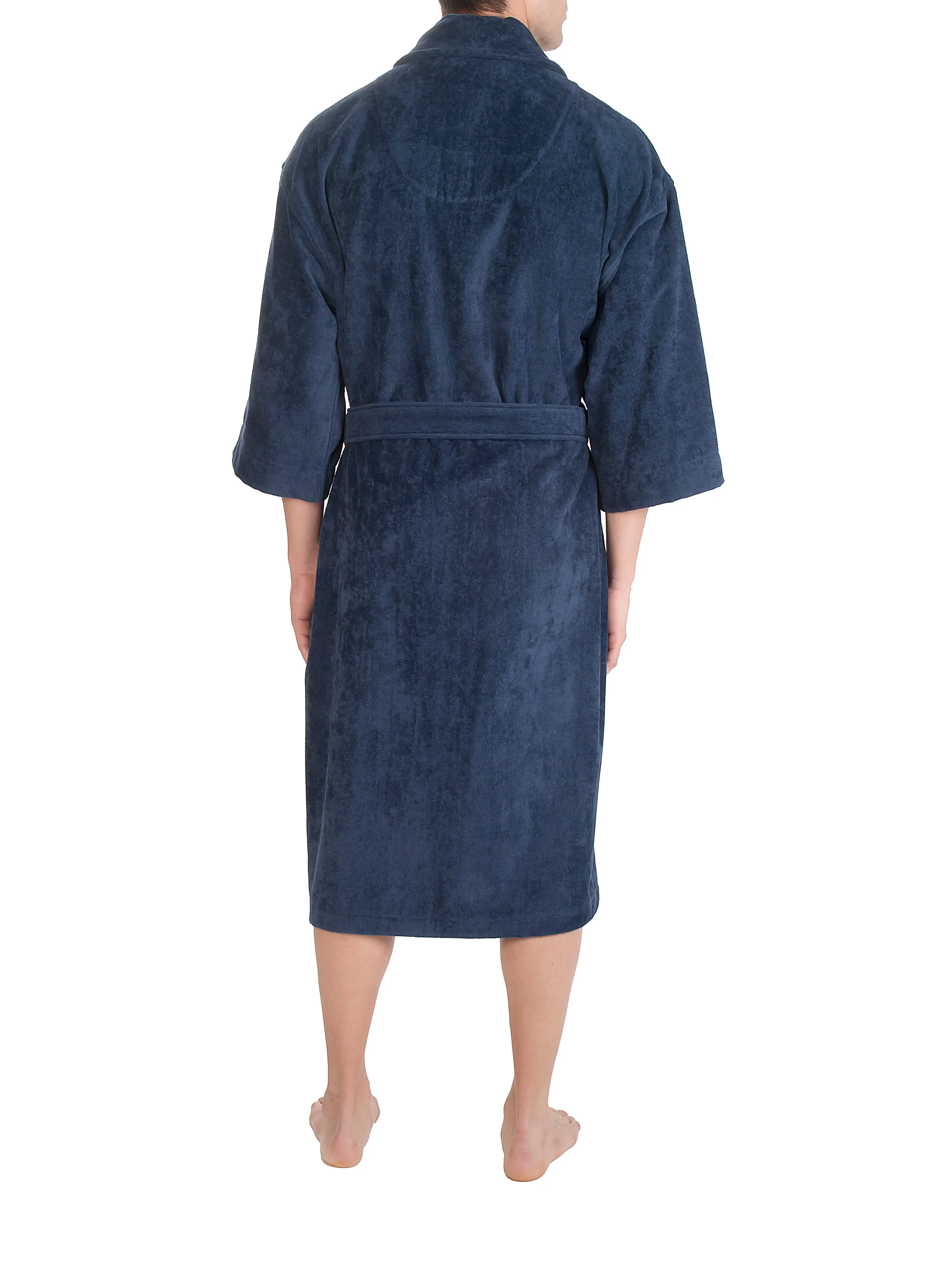 Solid Terry Velour Shawl Robe